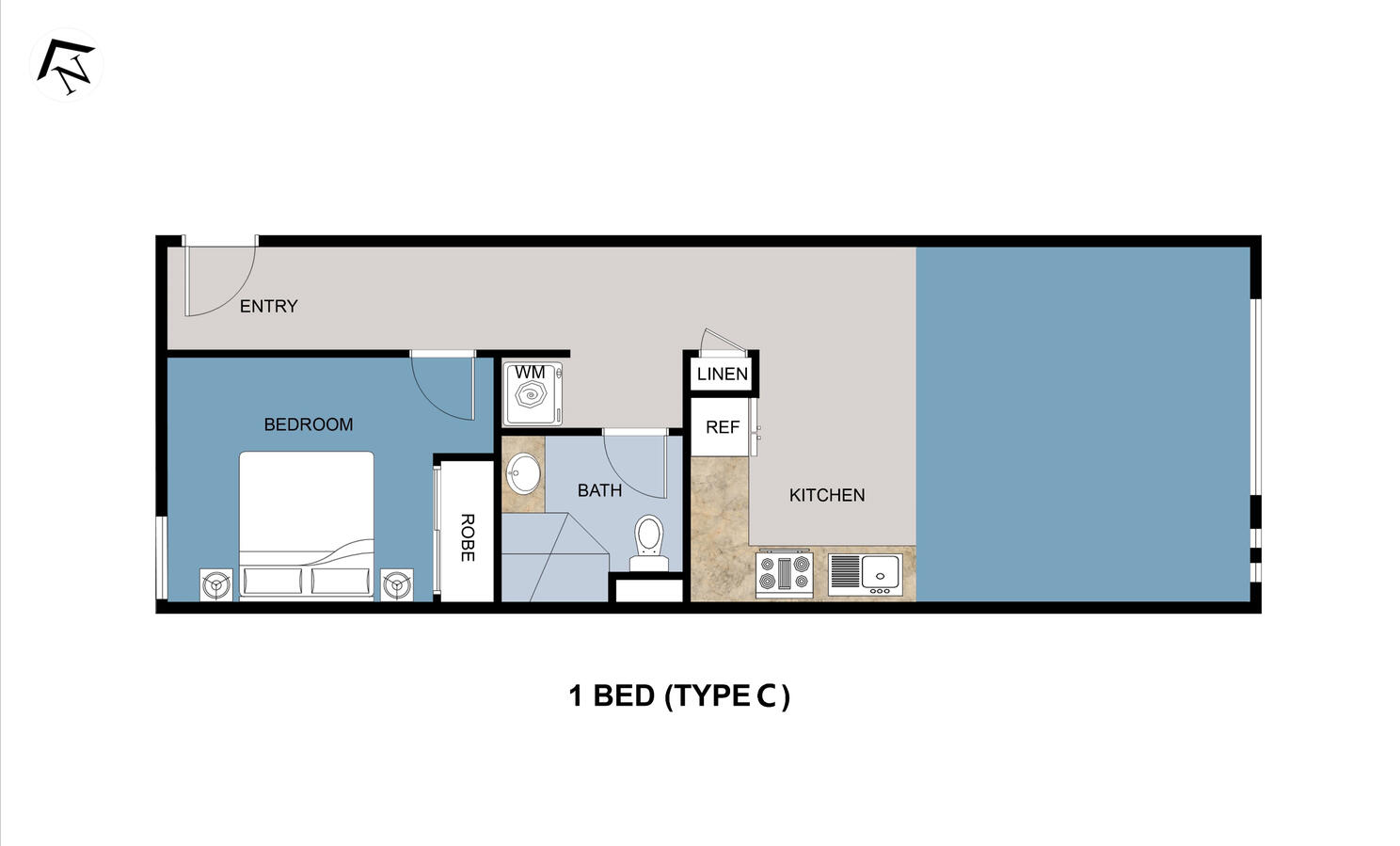 1 BED (TYPE B)